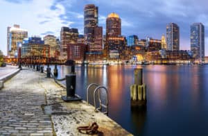 Boston's beautiful Harborwalk. 