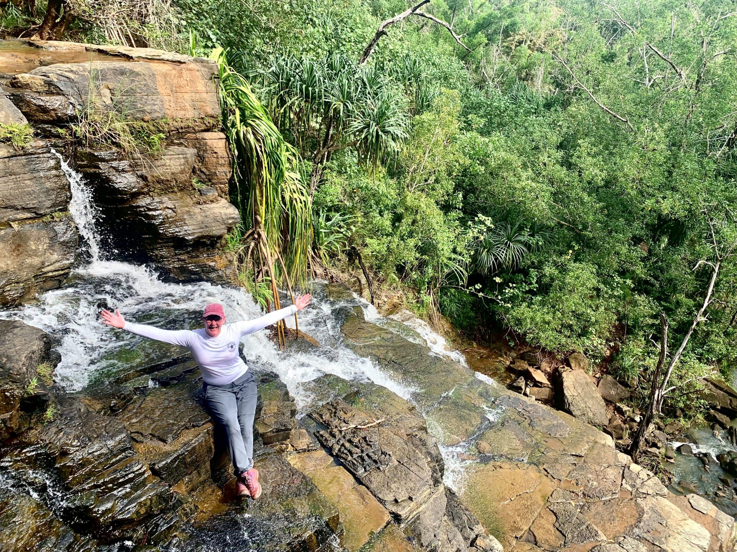 Brenda Keen on a travel assignment in Guam