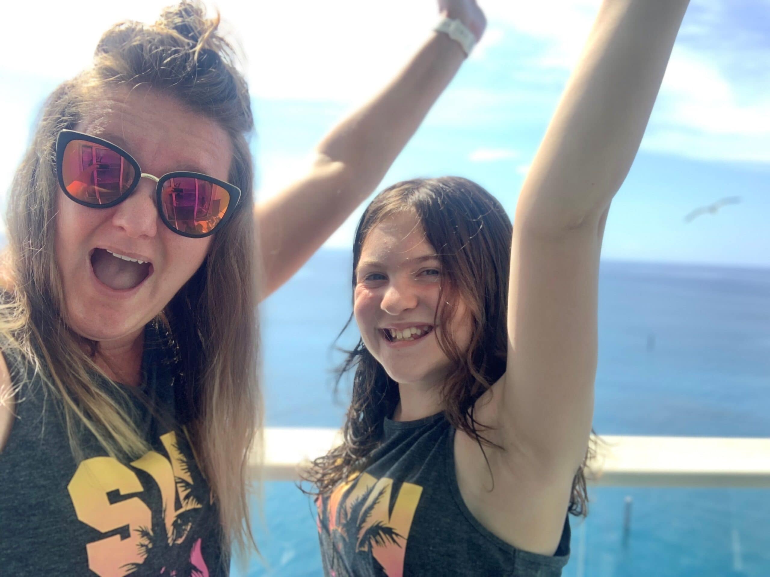 Brenda Keen with niece