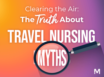 Travel Nursing Myths blog card